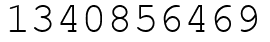 Число 1340856469.