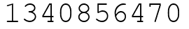 Число 1340856470.