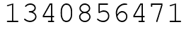Число 1340856471.