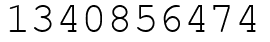 Число 1340856474.