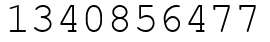 Число 1340856477.