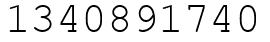 Число 1340891740.