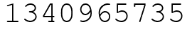 Число 1340965735.