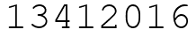 Число 13412016.