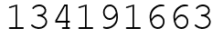 Число 134191663.