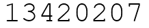 Число 13420207.