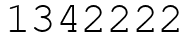 Число 1342222.