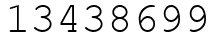 Число 13438699.