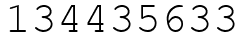 Число 134435633.