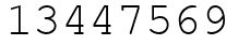 Число 13447569.