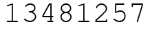 Число 13481257.