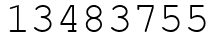 Число 13483755.