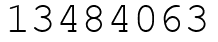 Число 13484063.