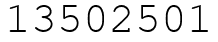 Число 13502501.