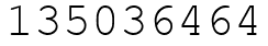 Число 135036464.