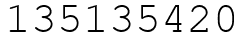 Число 135135420.