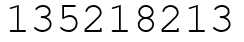 Число 135218213.