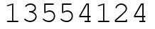 Число 13554124.