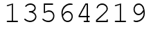 Число 13564219.