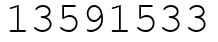 Число 13591533.
