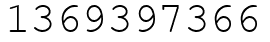 Число 1369397366.