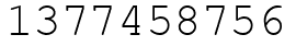 Число 1377458756.