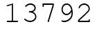 Число 13792.