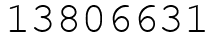 Число 13806631.