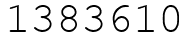 Число 1383610.