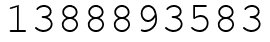 Число 1388893583.