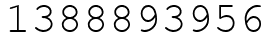 Число 1388893956.