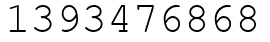 Число 1393476868.
