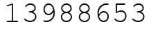 Число 13988653.