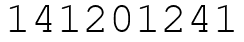 Число 141201241.