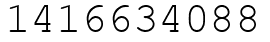 Число 1416634088.