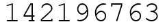 Число 142196763.
