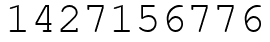 Число 1427156776.