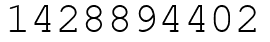 Число 1428894402.