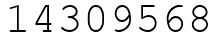 Число 14309568.