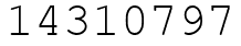 Число 14310797.