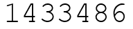 Число 1433486.