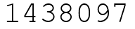 Число 1438097.