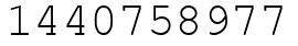 Число 1440758977.
