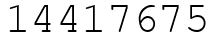 Число 14417675.