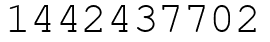 Число 1442437702.