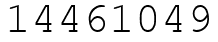 Число 14461049.
