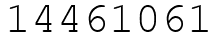 Число 14461061.