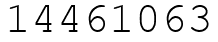 Число 14461063.