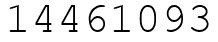Число 14461093.