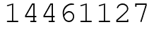 Число 14461127.